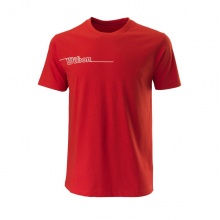 Wilson Tennis Tshirt Team II Tech Crew 2021 rot Herren